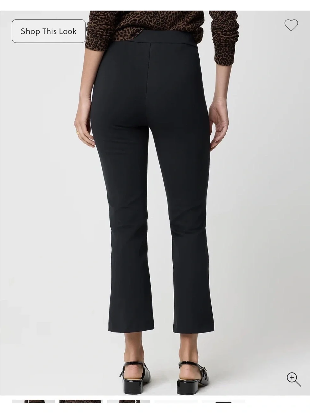 J. Crew Black Kick Crop Pull On Ponte Pants CO032 Brand New 18